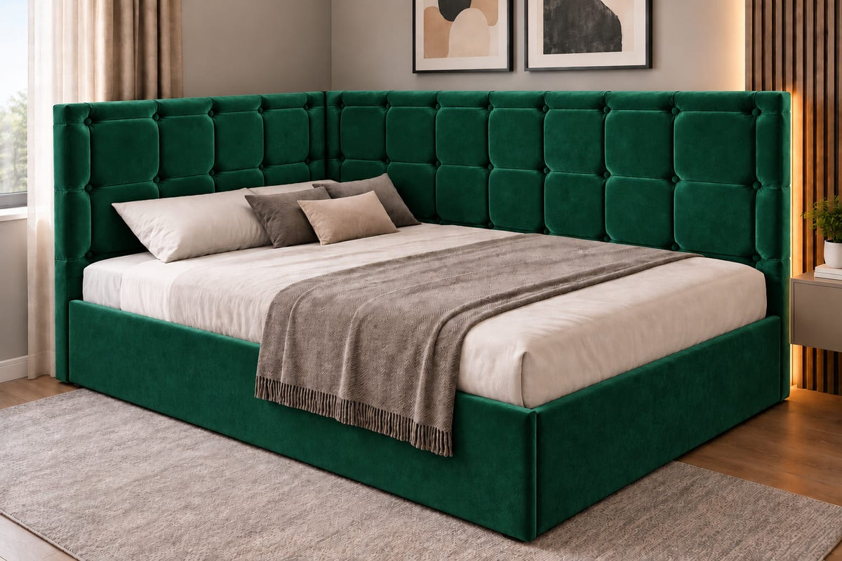 Pat Tapitat Roma De Colt Verde Catifea Premium