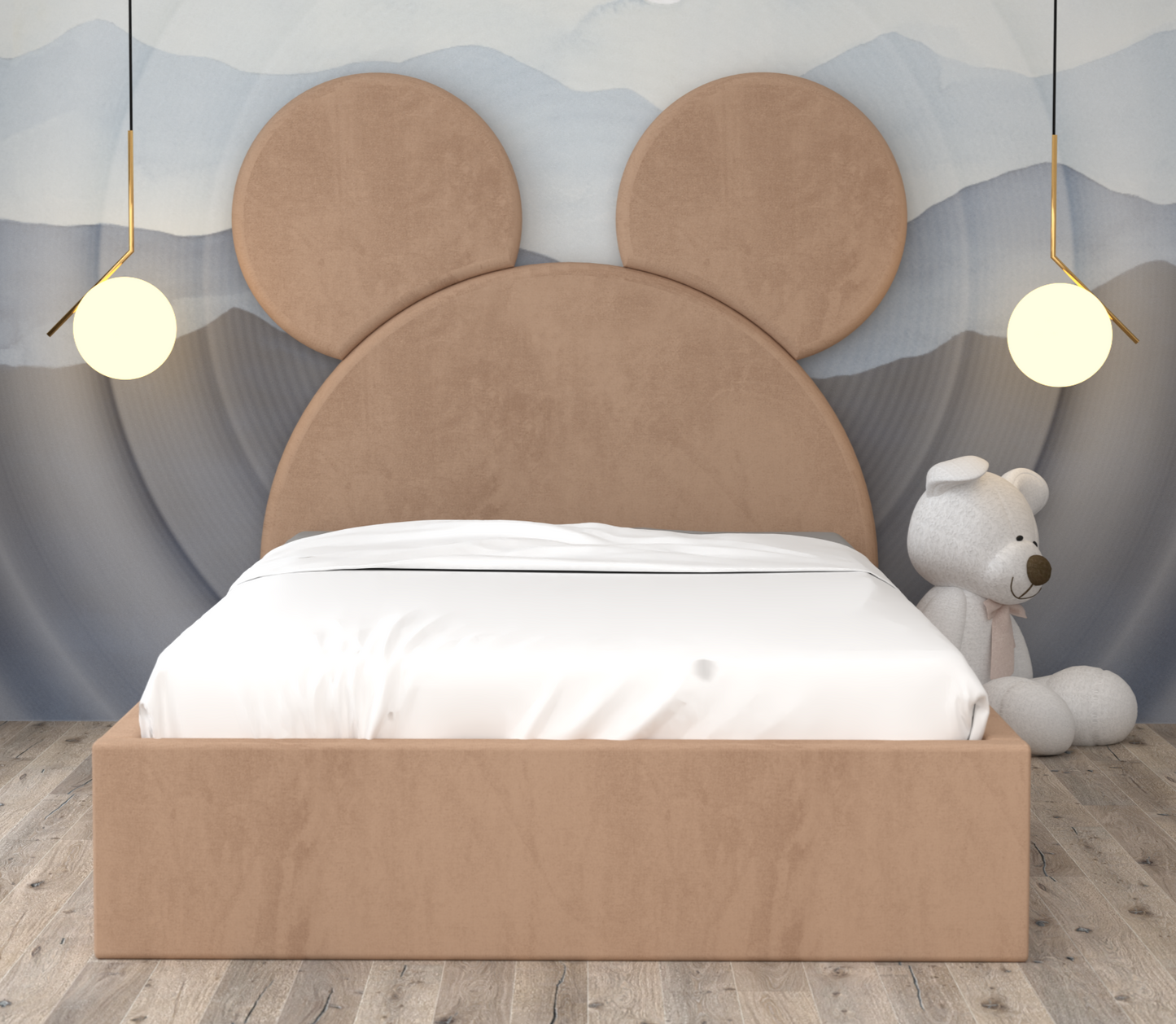 Pat Tapitat Mickey cu Catifea Premium