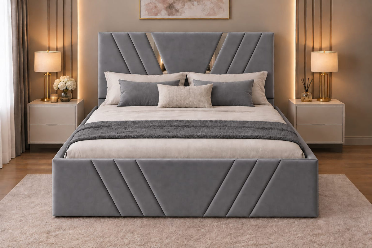 Pat Tapitat Monaco Gri Catifea Premium