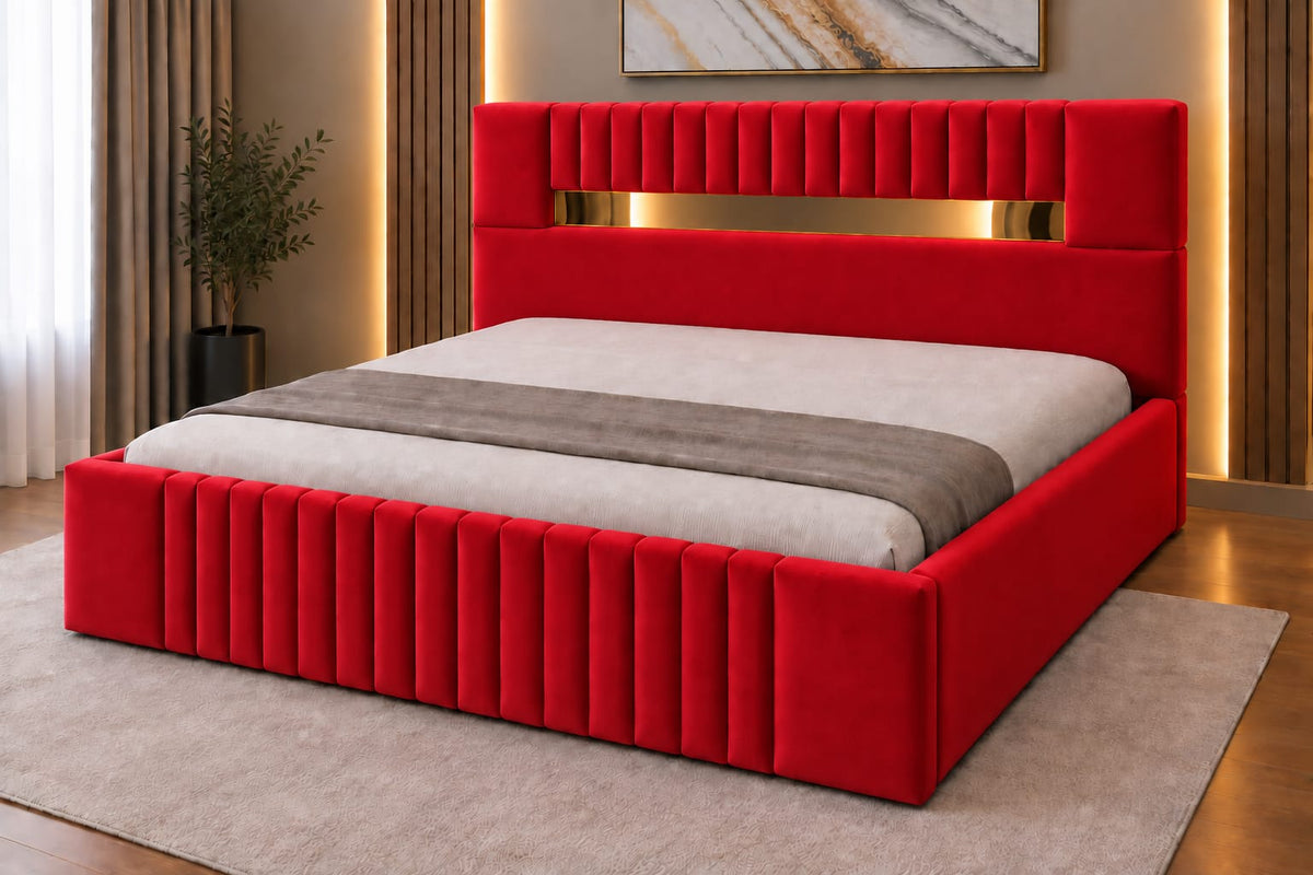 Pat Tapitat Prestige Rosu Catifea Premium
