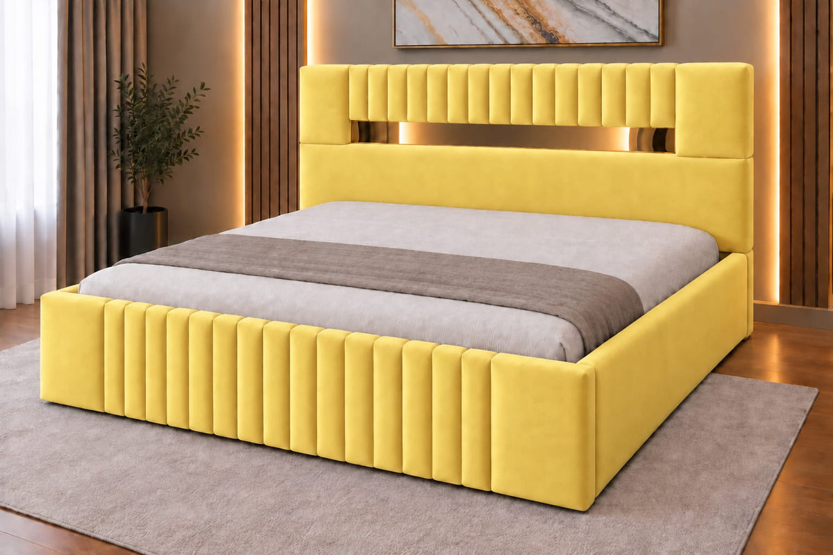 Pat Tapitat Prestige Galben Catifea Premium