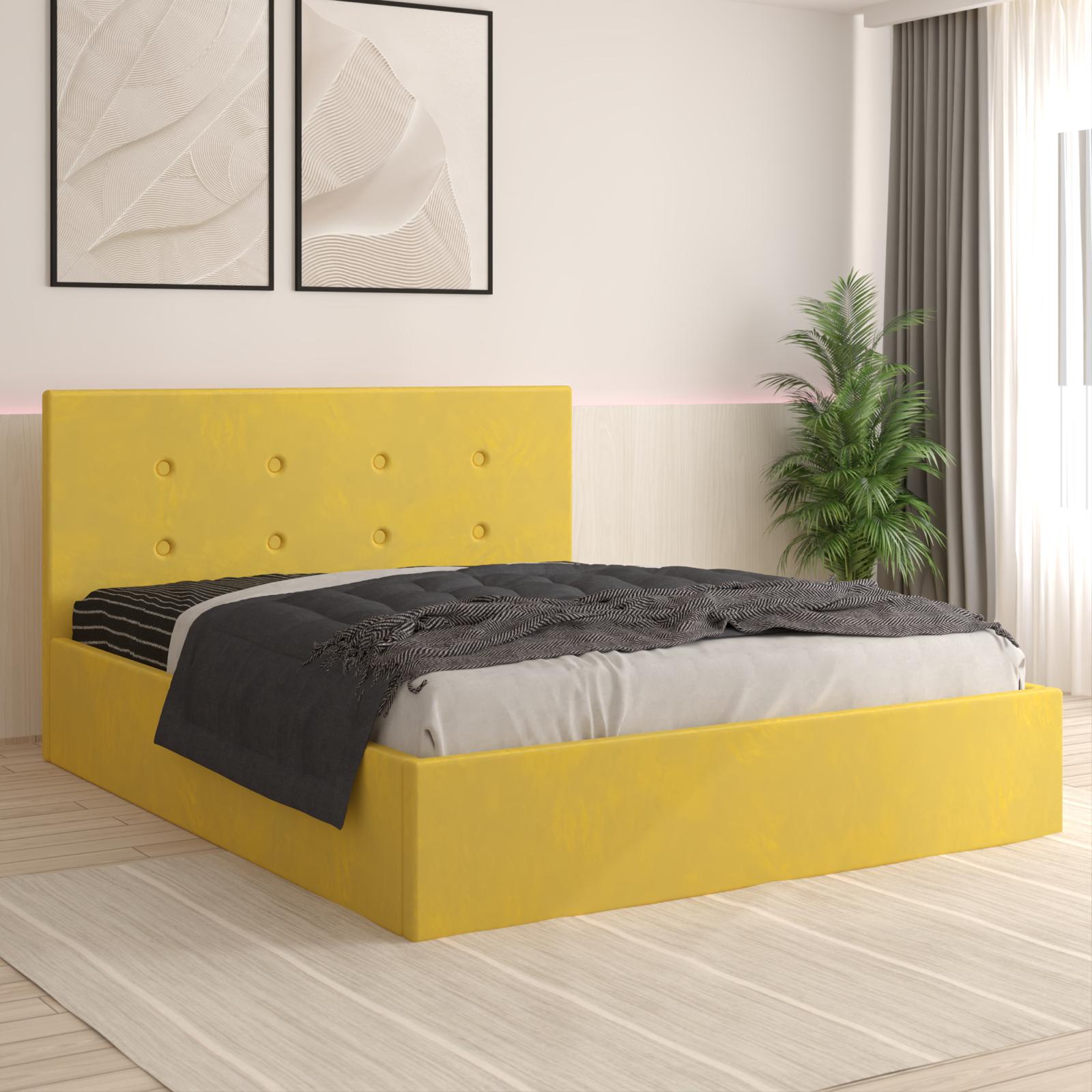 Pat Tapitat Aris Galben Catifea Premium