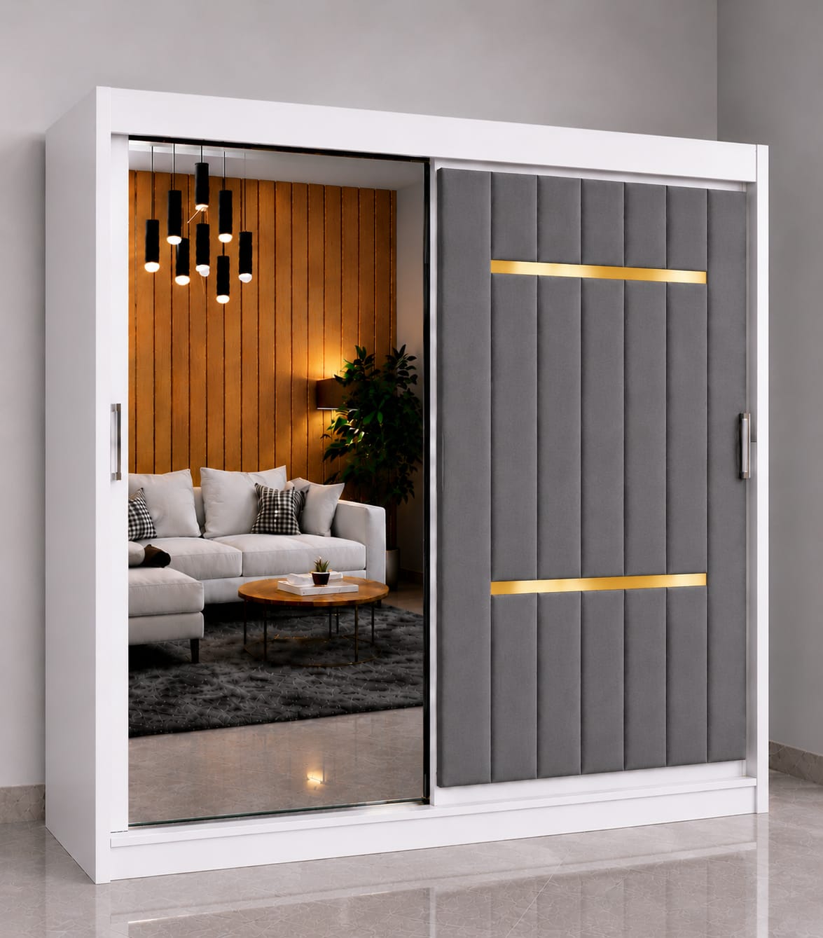 Dressing Tapițat Velvet Gri 200