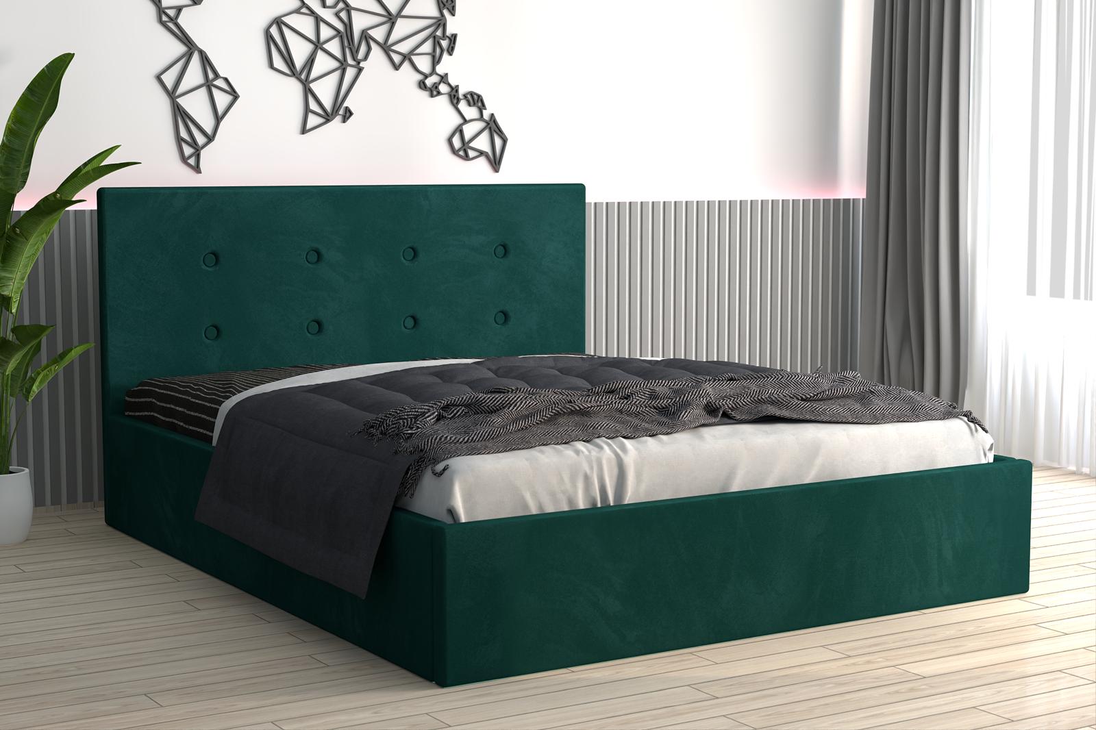 Pat Tapitat Aris Verde Catifea Premium